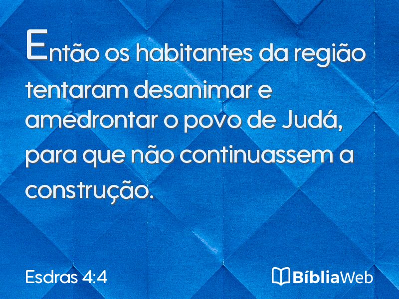 Esdras 4:4 em imagem para compartilhar