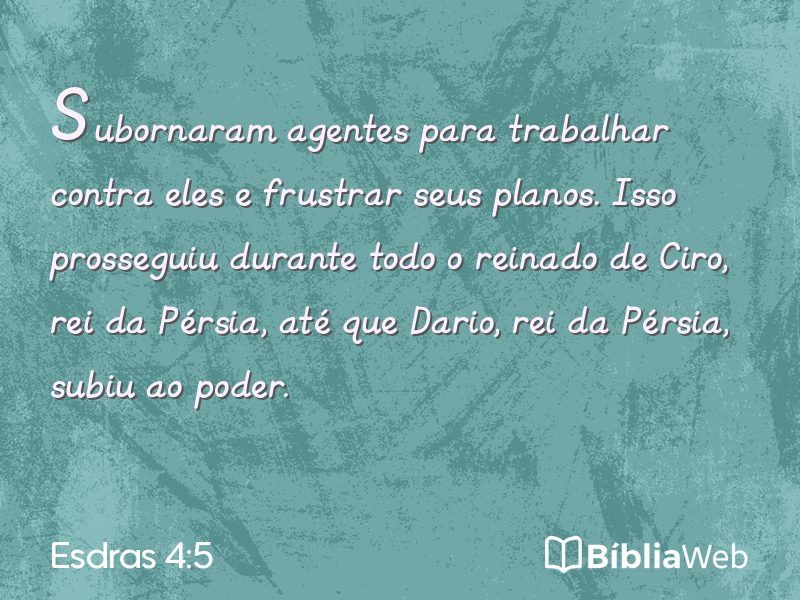 Esdras 4:5 em imagem para compartilhar