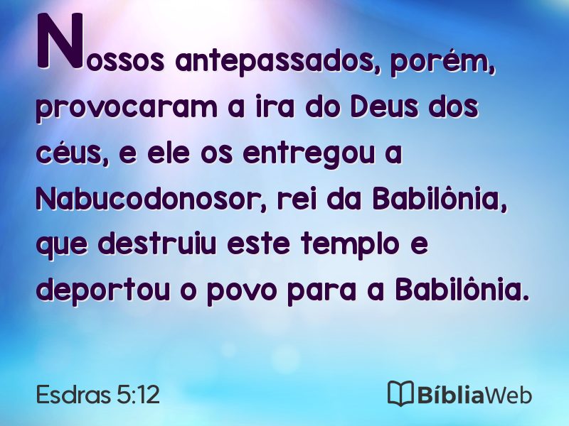 Esdras 5:12 em imagem para compartilhar