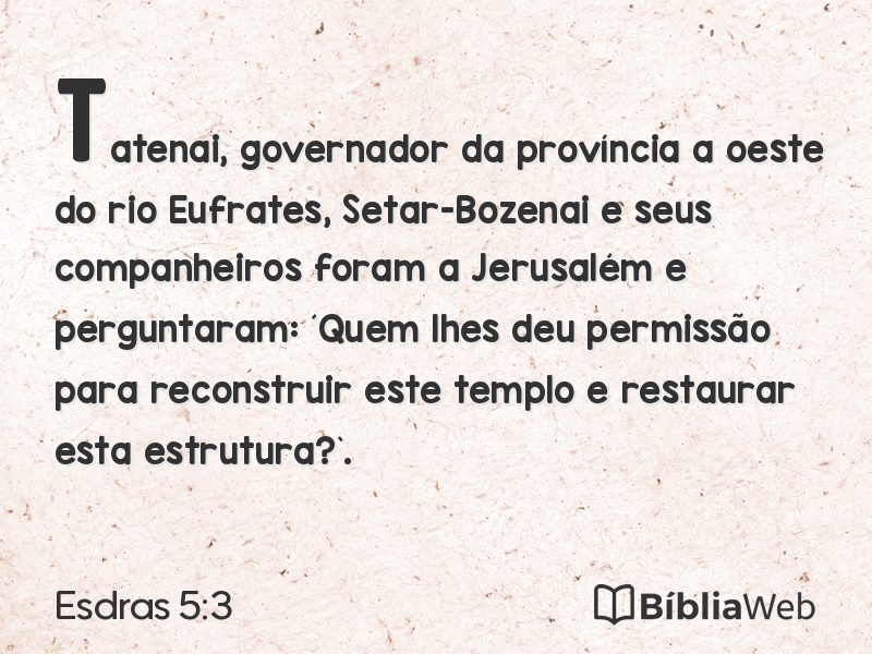 Esdras 5:3 em imagem para compartilhar