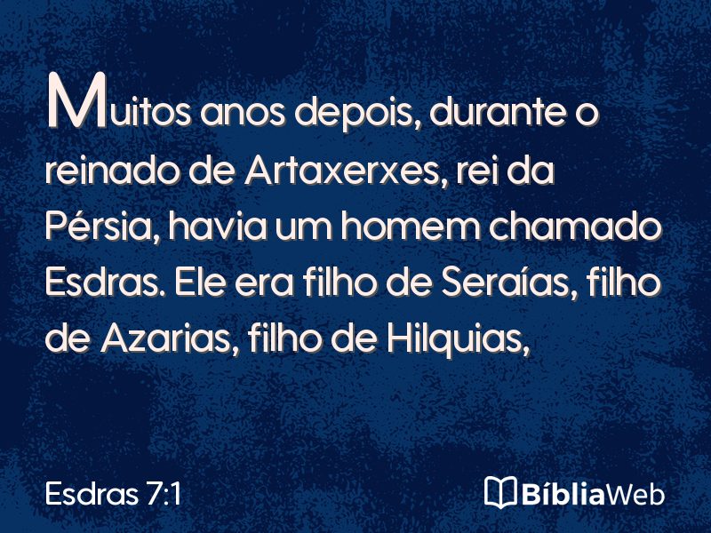 Esdras 7:1 em imagem para compartilhar
