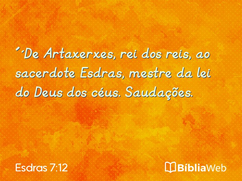 Esdras 7:12 em imagem para compartilhar