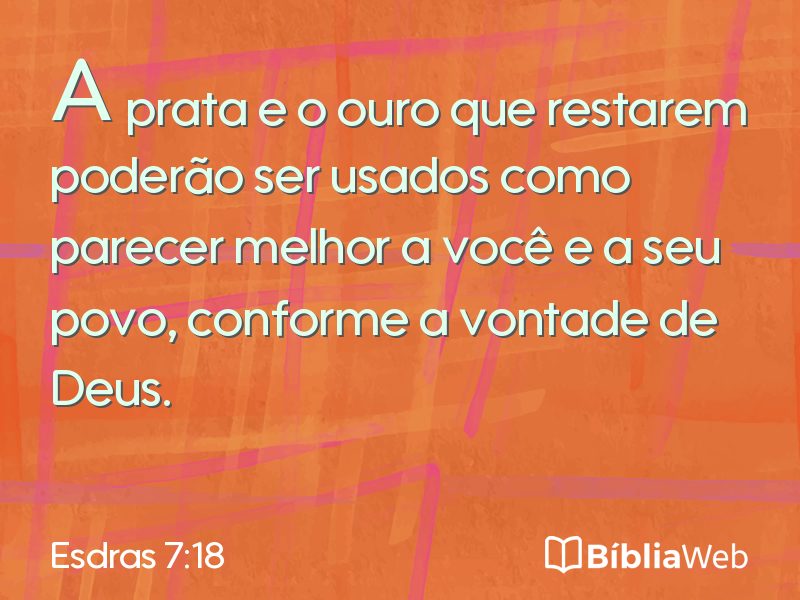 Esdras 7:18 em imagem para compartilhar