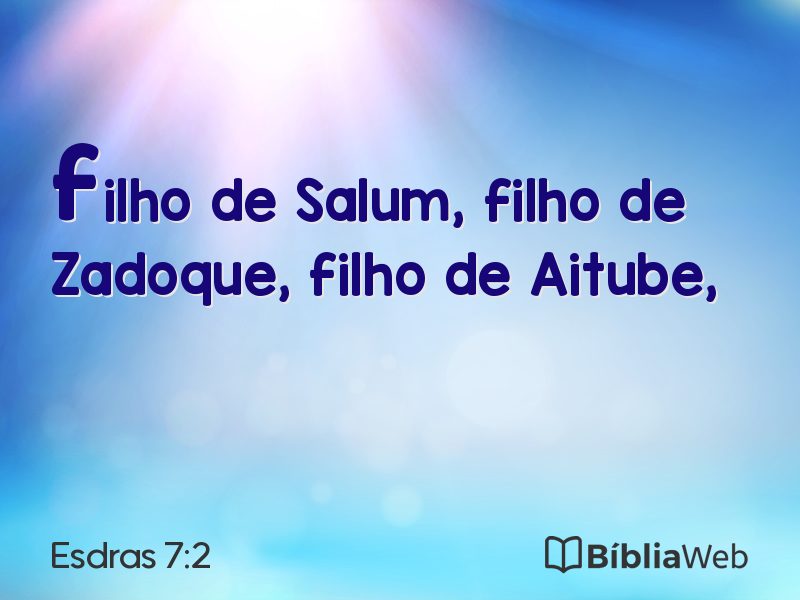 Esdras 7:2 em imagem para compartilhar