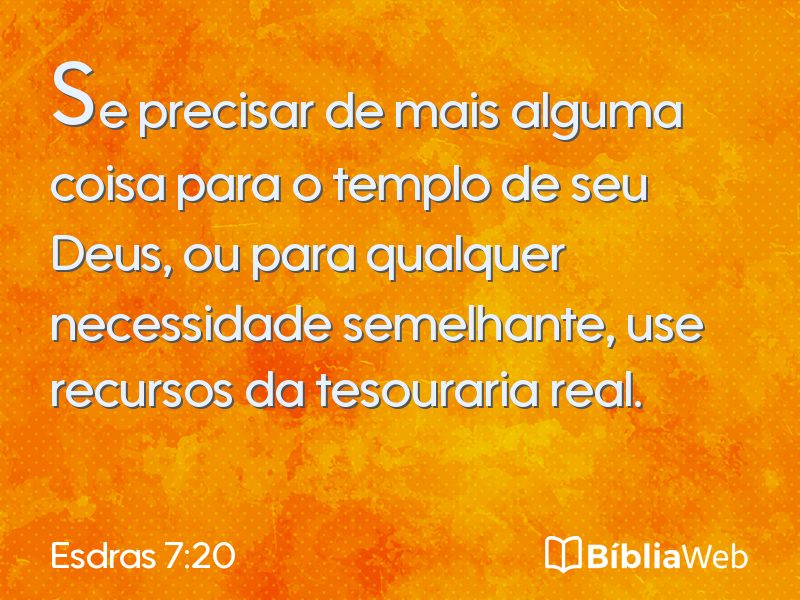 Esdras 7:20 em imagem para compartilhar