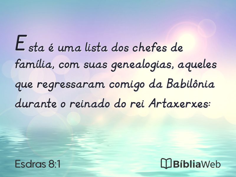 Esdras 8:1 em imagem para compartilhar