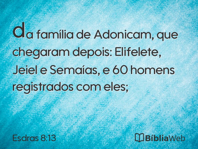 Esdras 8:13 em imagem para compartilhar
