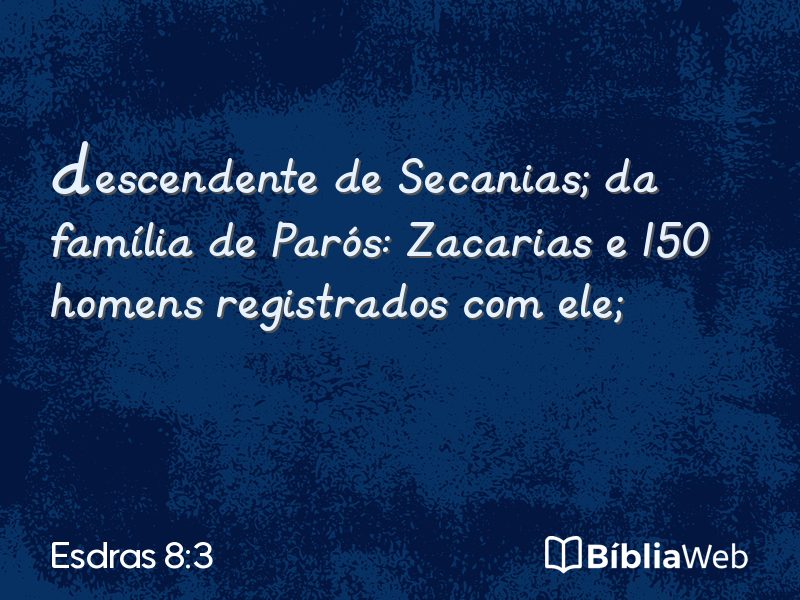 Esdras 8:3 em imagem para compartilhar