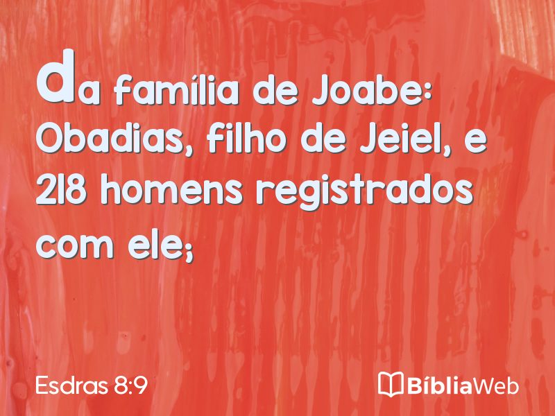 Esdras 8:9 em imagem para compartilhar