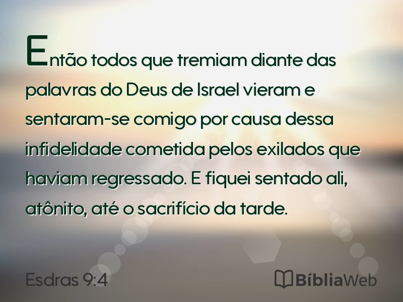Esdras 9:4 em imagem para compartilhar