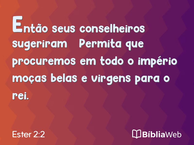 Ester 2:2 em imagem para compartilhar