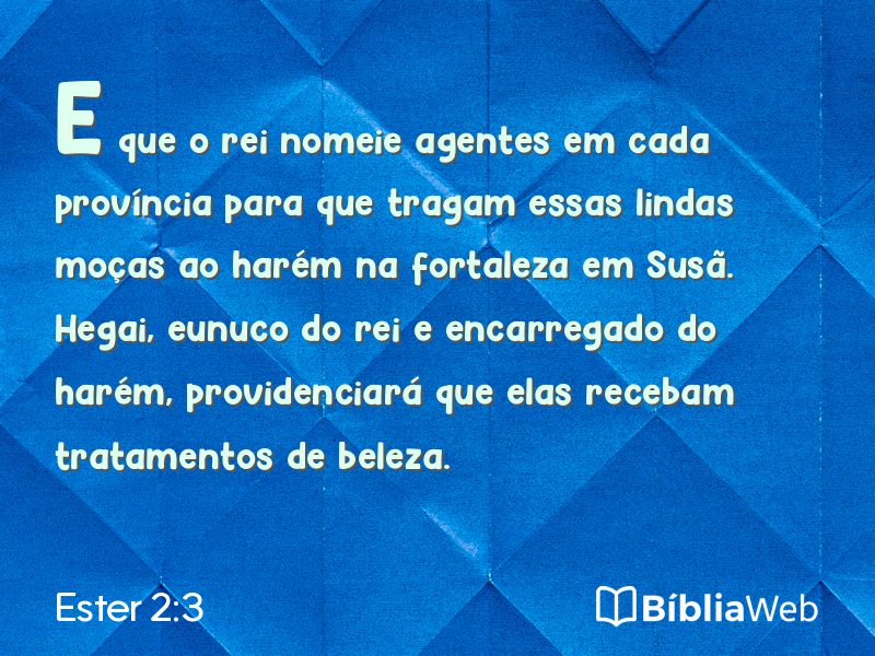 Ester 2:3 em imagem para compartilhar