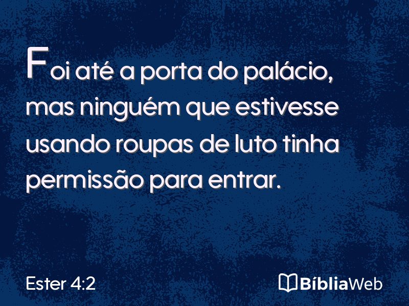Ester 4:2 em imagem para compartilhar