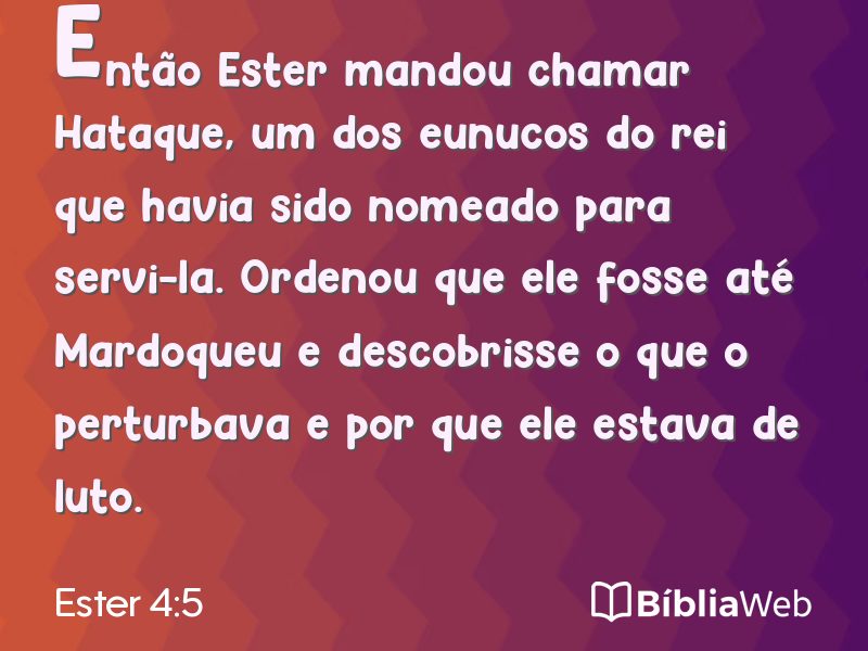 Ester 4:5 em imagem para compartilhar