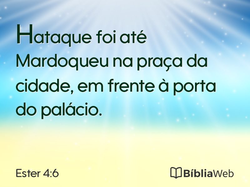 Ester 4:6 em imagem para compartilhar