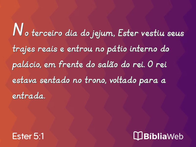Ester 5:1 em imagem para compartilhar