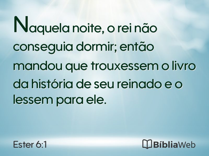 Ester 6:1 em imagem para compartilhar