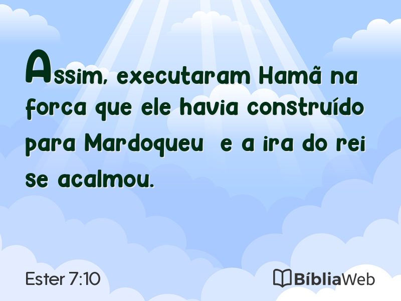 Ester 7:10 em imagem para compartilhar