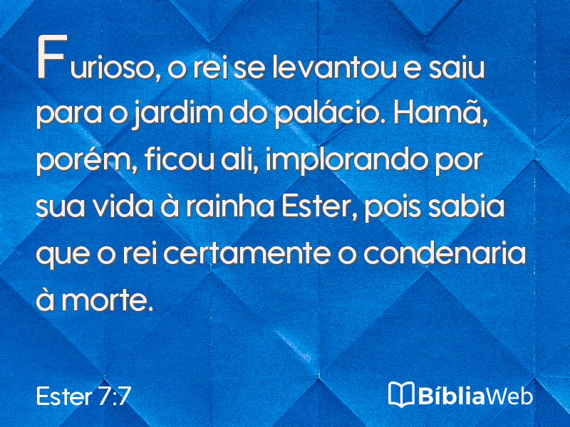 Ester 7:7 em imagem para compartilhar