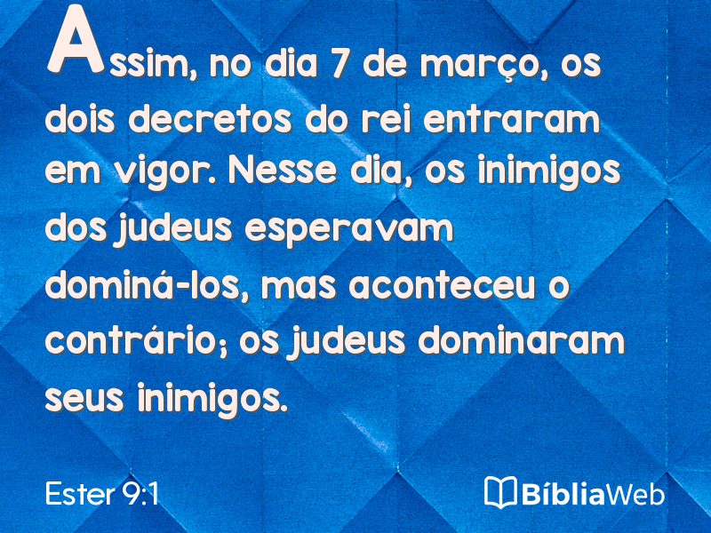 Ester 9:1 em imagem para compartilhar