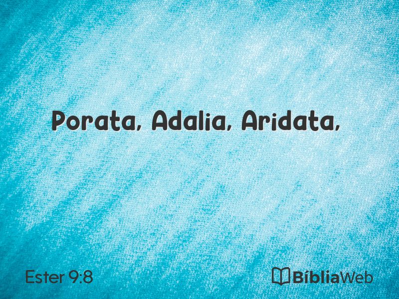 Ester 9:8 em imagem para compartilhar