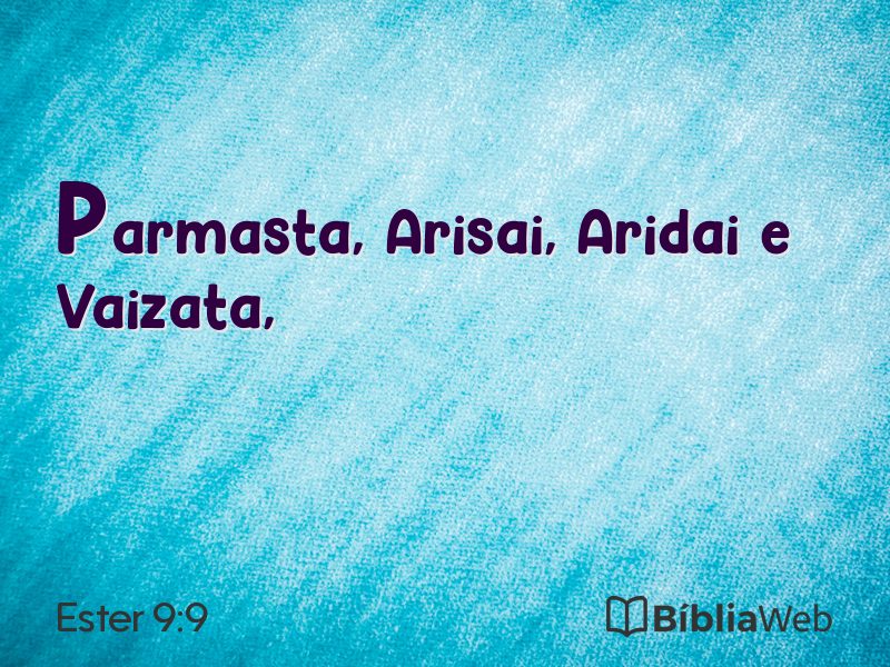 Ester 9:9 em imagem para compartilhar