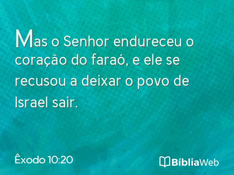 Êxodo 10:20 em imagem para compartilhar