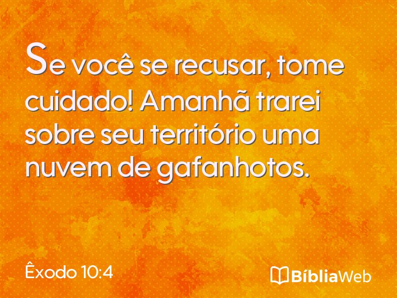Êxodo 10:4 em imagem para compartilhar