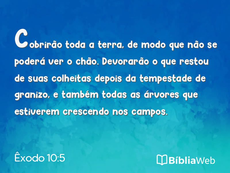 Êxodo 10:5 em imagem para compartilhar
