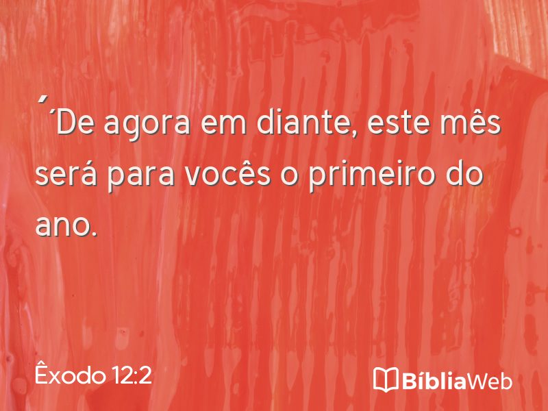 Êxodo 12:2 em imagem para compartilhar