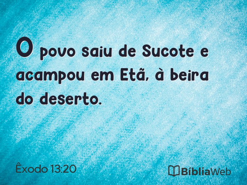 Êxodo 13:20 em imagem para compartilhar