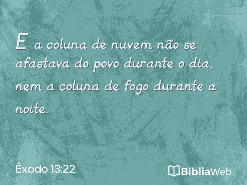 Êxodo 13:22 em imagem para compartilhar