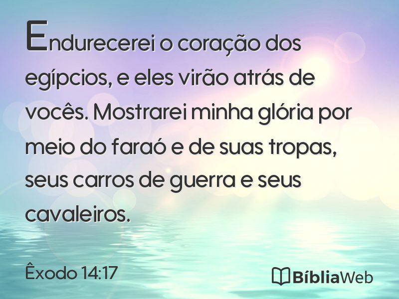 Êxodo 14:17 em imagem para compartilhar