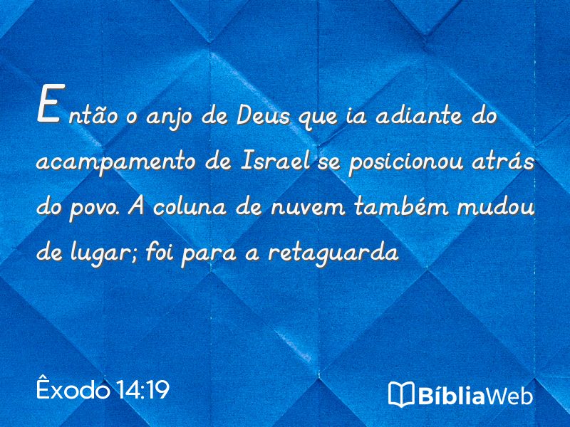 Êxodo 14:19 em imagem para compartilhar