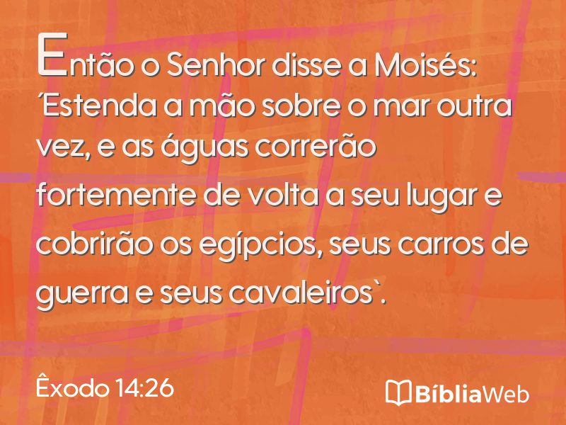Êxodo 14:26 em imagem para compartilhar