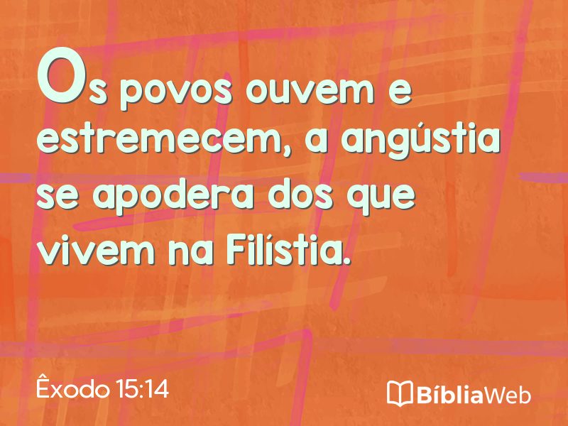 Êxodo 15:14 em imagem para compartilhar