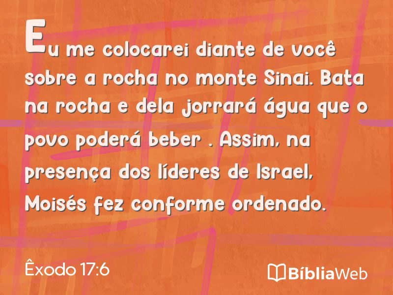 Êxodo 17:6 em imagem para compartilhar