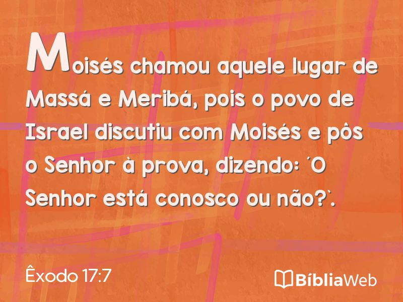 Êxodo 17:7 em imagem para compartilhar