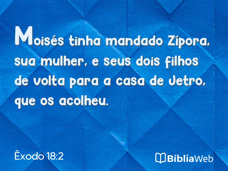 Êxodo 18:2 em imagem para compartilhar