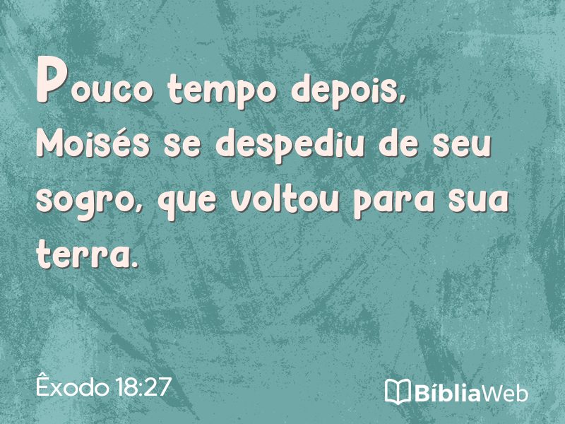 Êxodo 18:27 em imagem para compartilhar
