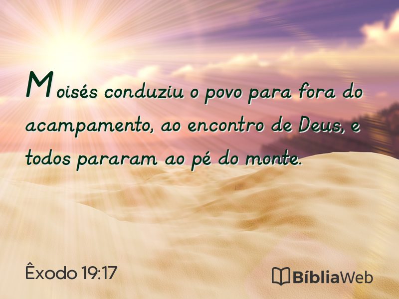Êxodo 19:17 em imagem para compartilhar