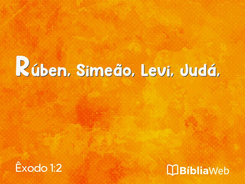 Êxodo 1:2 em imagem para compartilhar