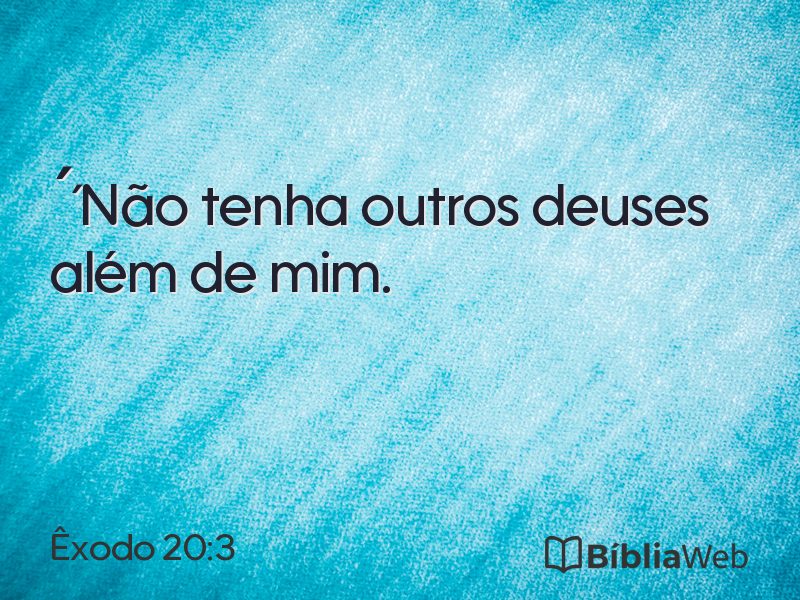 Êxodo 20:3 em imagem para compartilhar