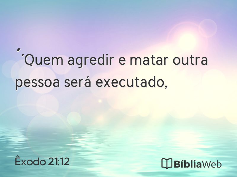 Êxodo 21:12 em imagem para compartilhar