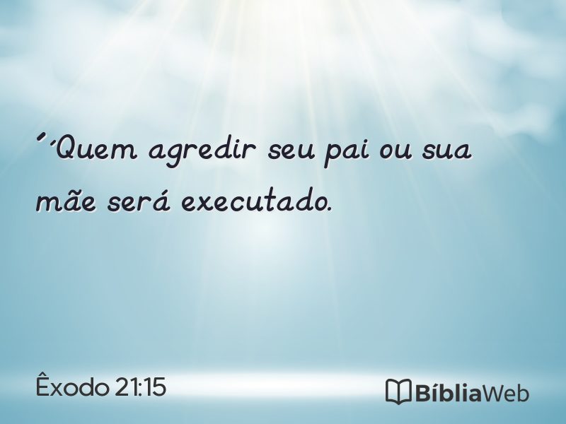 Êxodo 21:15 em imagem para compartilhar