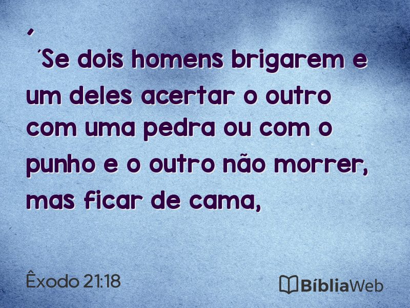 Êxodo 21:18 em imagem para compartilhar