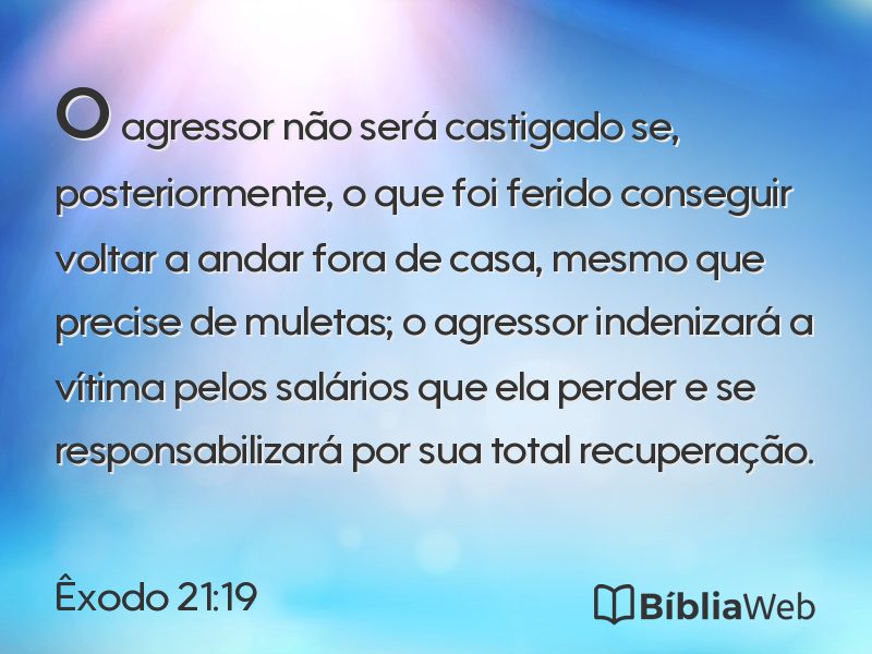 Êxodo 21:19 em imagem para compartilhar