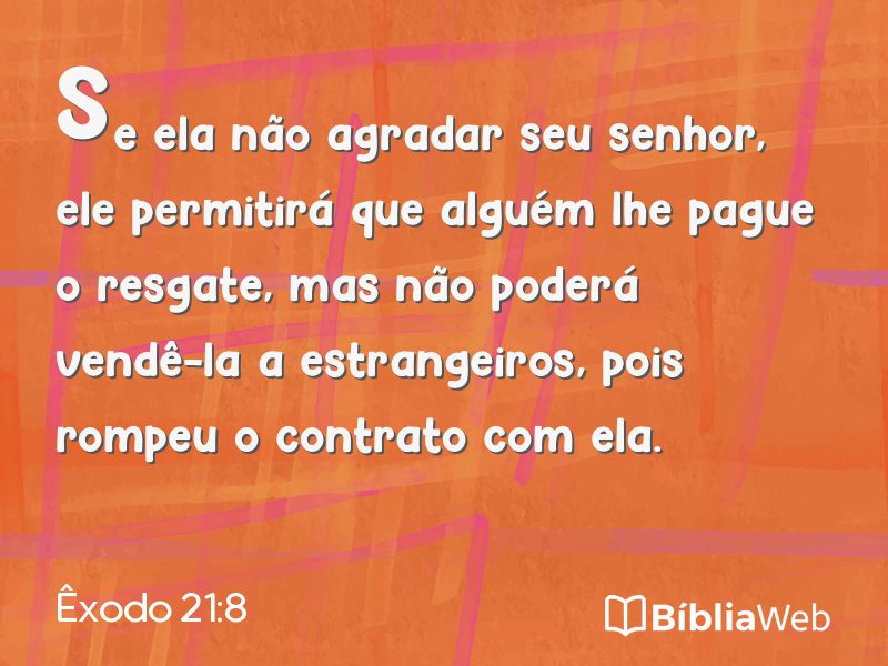 Êxodo 21:8 em imagem para compartilhar