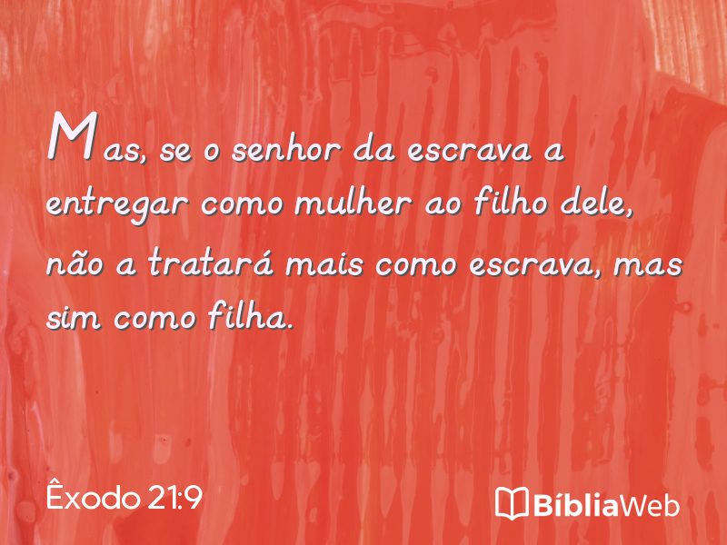 Êxodo 21:9 em imagem para compartilhar