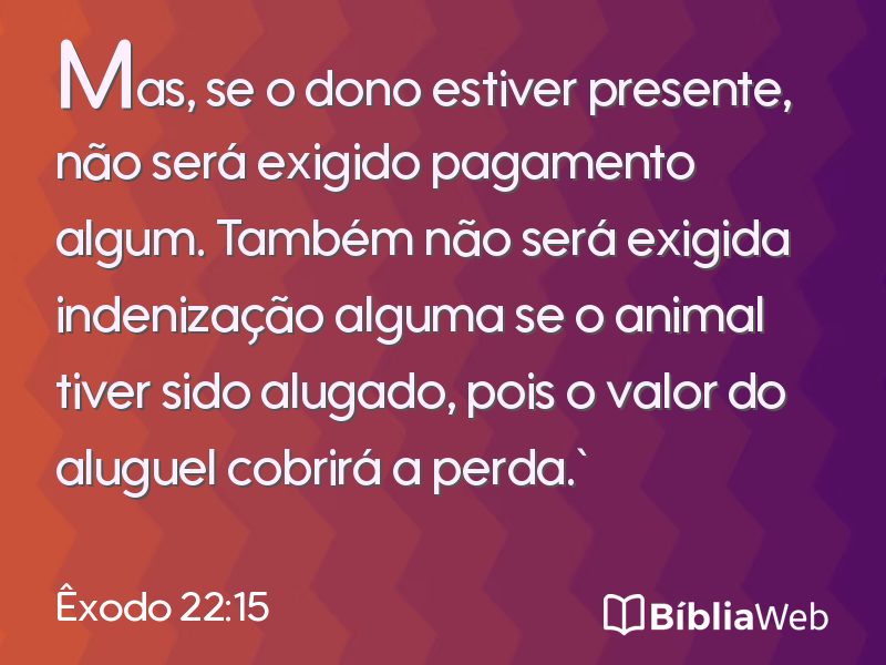 Êxodo 22:15 em imagem para compartilhar